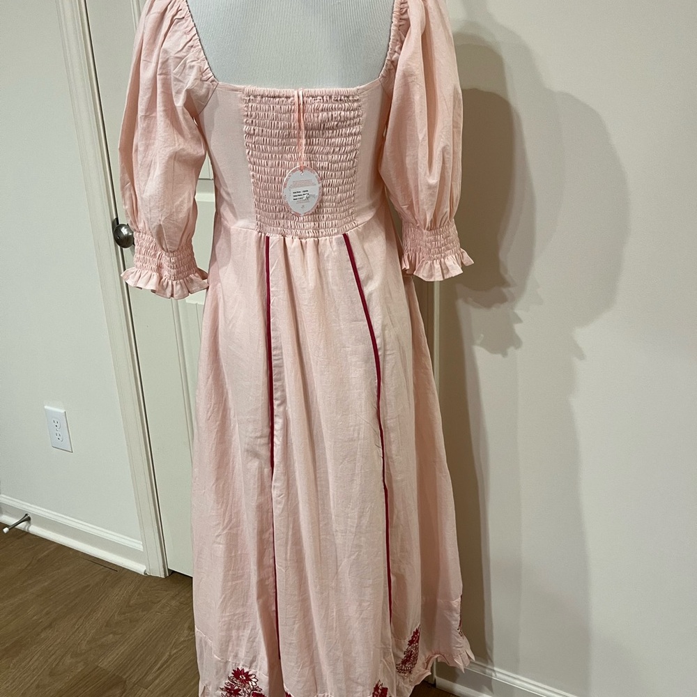 Victoria Dunn Ophelia Dress in Pink and Red Floral - Picture 4 of 6